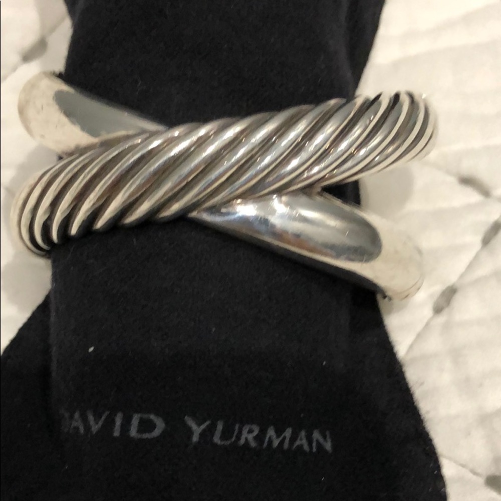 DAVID YURMAN Sterling Silver Crossover Cuff